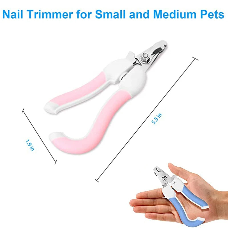 Stainless Steel Pet Nail Clipper – Ergonomic Dog & Cat Trimmer