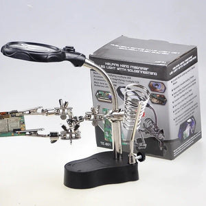 LED Soldering Station with Magnifier