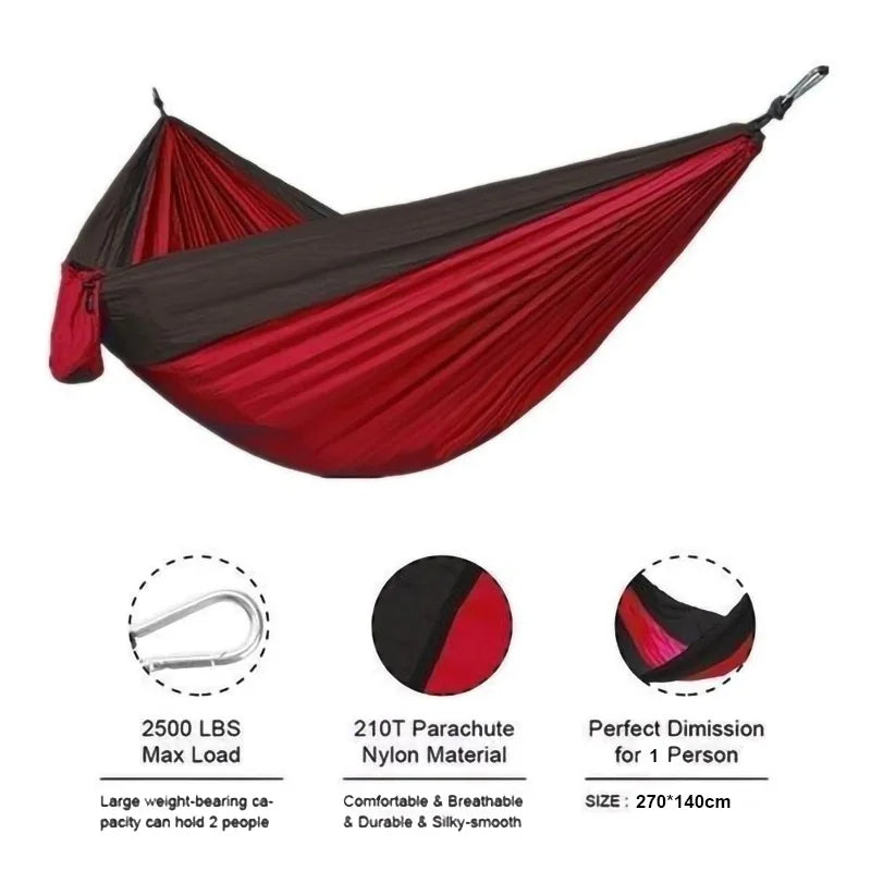 Portable Single Person Camping Hammock