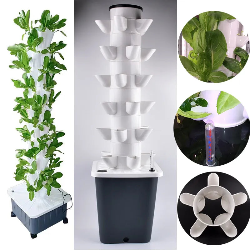 5-Hole Vertical Hydroponic Planter