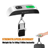 Portable Digital Luggage Scale - 110lb/50kg Capacity