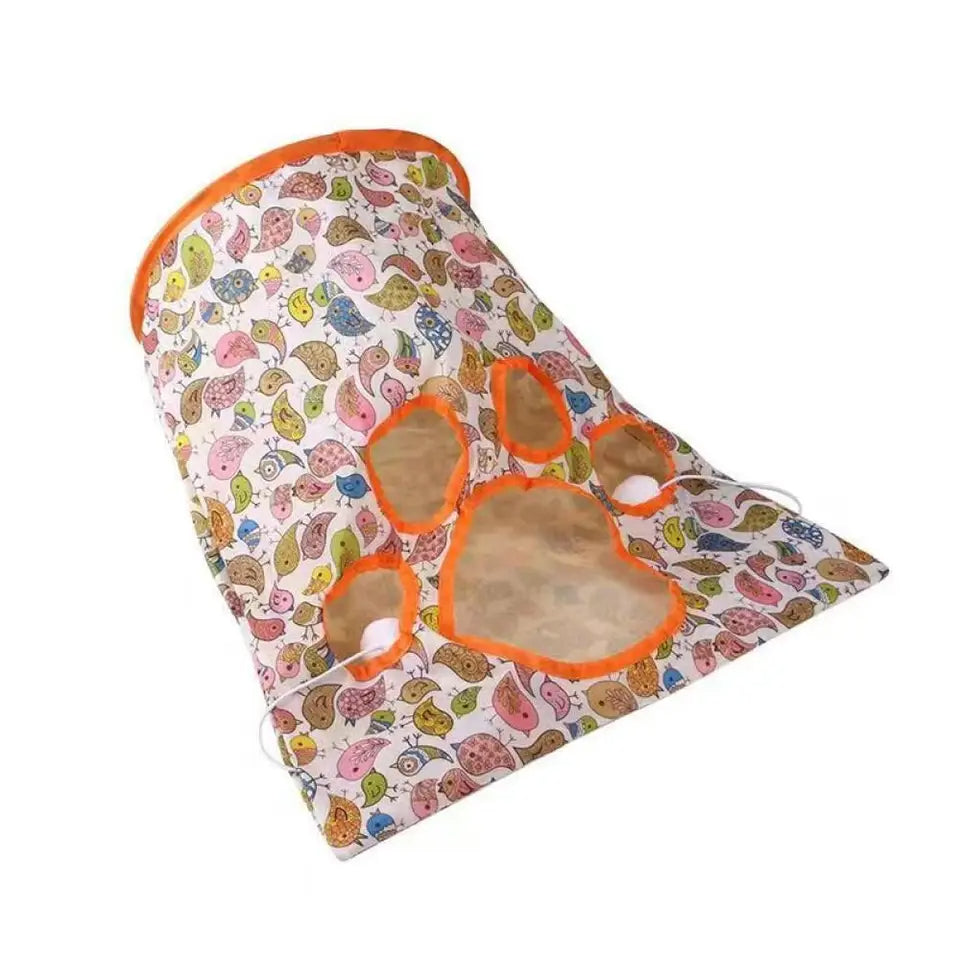 Cat Diamond Ringing Paper Tunnel Toy