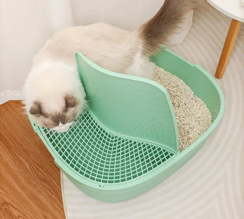 Extra-Large Enclosed Cat Litter Box with Deodorizing Cloister