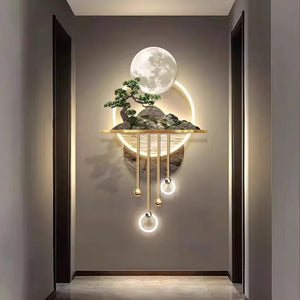 3D Pine Tree LED Art Mural