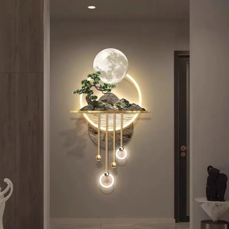 3D Pine Tree LED Art Mural