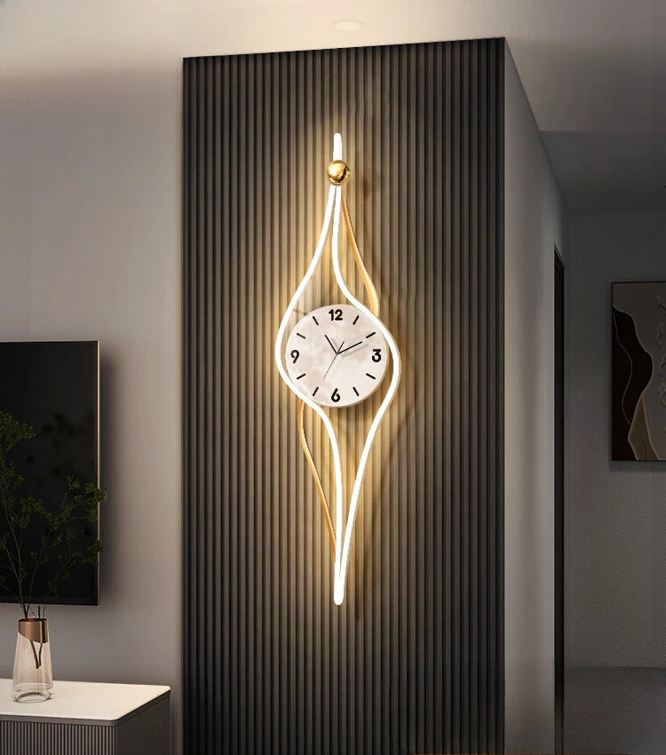 Abstract 3D Wall Clock for Living Room