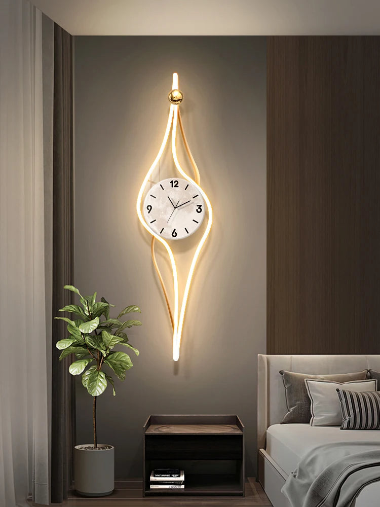 Abstract 3D Wall Clock for Living Room