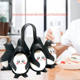 Penguin-Shaped Egg Tray, 6-Hole Nylon Cooker