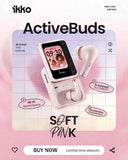 iKKO ActiveBuds Pink AI TWS Earbuds