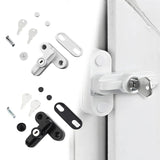 Aluminum Alloy Sash Lock with Key - Window Security Jammer for UPVC Doors