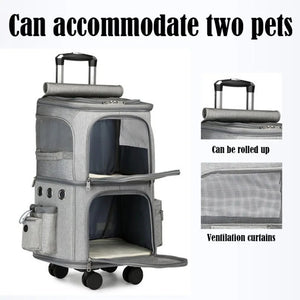 Luxury Foldable Pet Trolley Case