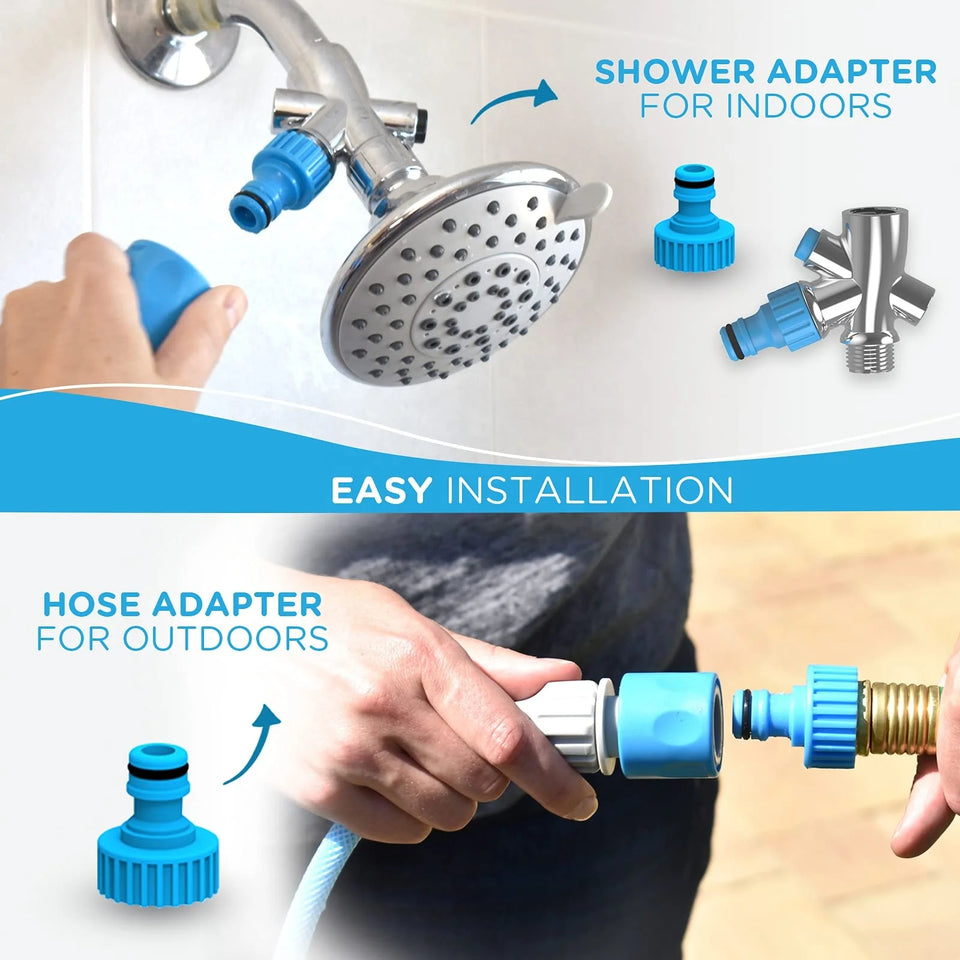 Eco-Friendly Dog Shower Sprayer & Scrubber