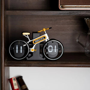 Bicycle Shape Flip Clock - Creative Decor