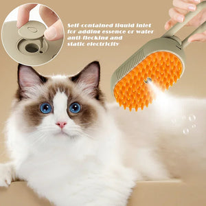 3-in-1 Electric Steam Pet Grooming Brush