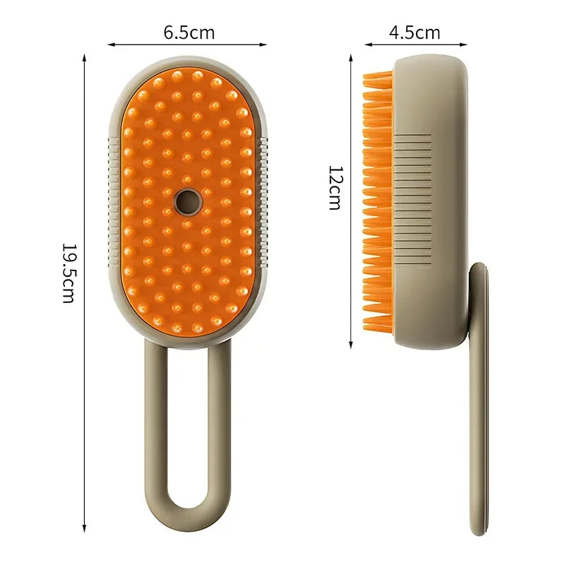 3-in-1 Electric Steam Pet Grooming Brush