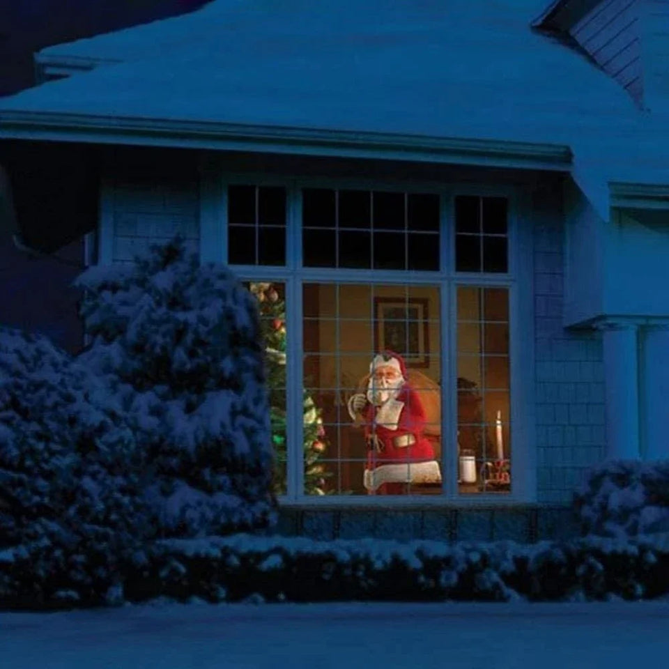 Holiday Window Projector Lamp with 12 Cartoon Movies