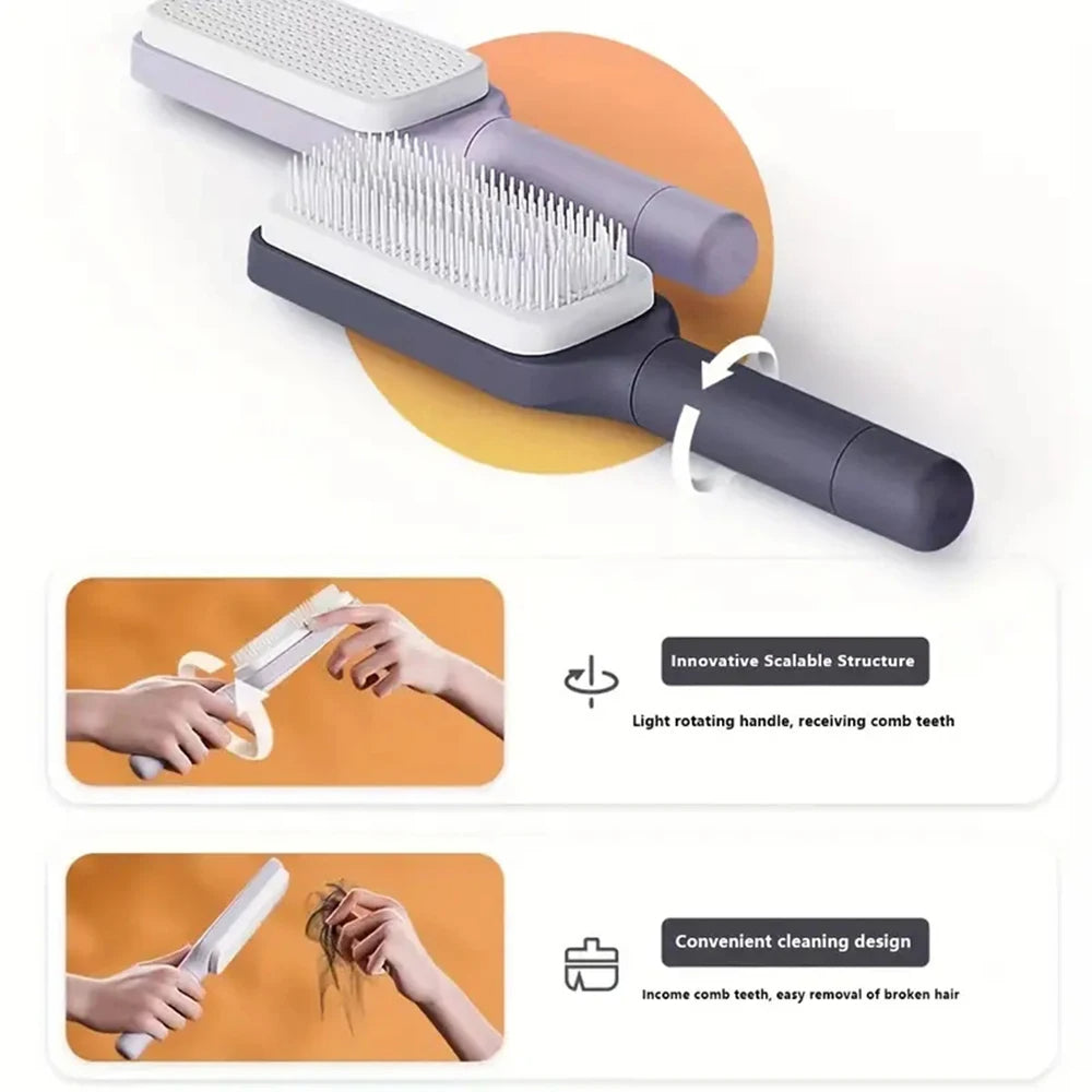 Self-Cleaning Massage Air-bag Hair Comb