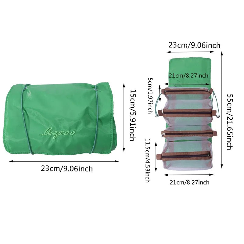 4-in-1 Detachable Makeup Bag for Travel