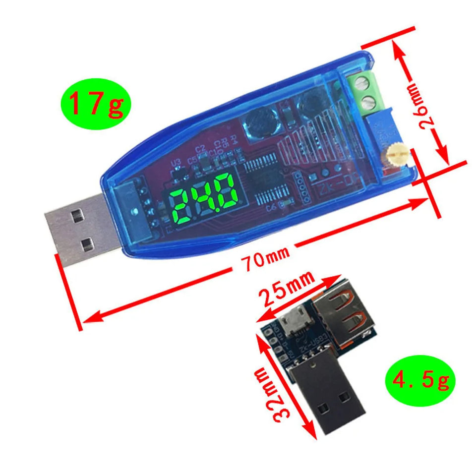 Adjustable USB DC-DC Converter Module