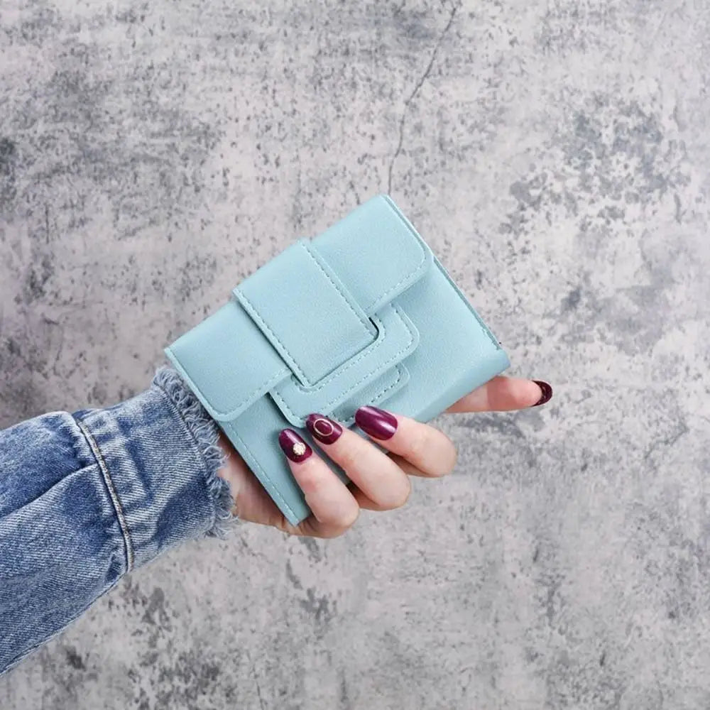 Korean Chic Solid Color Wallet