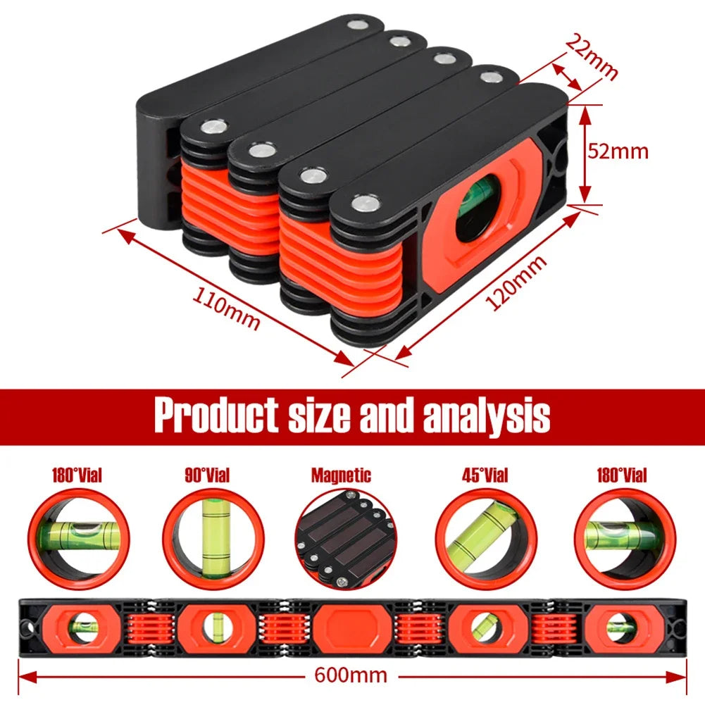 Foldable Magnetic Level Meter - High Precision