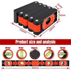 Foldable Magnetic Level Meter - High Precision