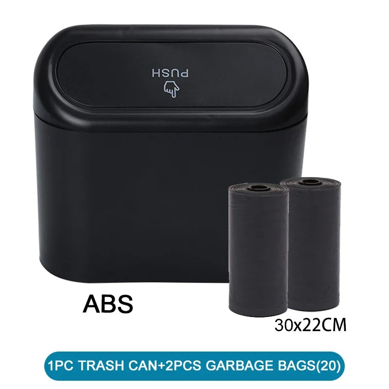 Leak-Proof Car Trash Can with Lid