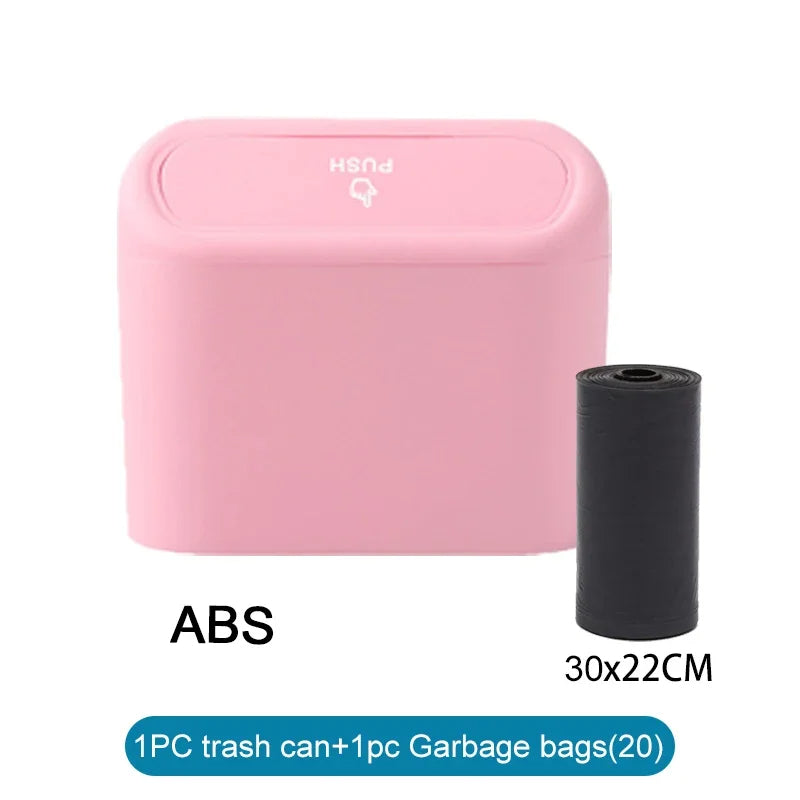 Leak-Proof Car Trash Can with Lid