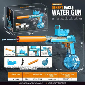 Transparent Desert Eagle Electric Water Gun - High Capacity