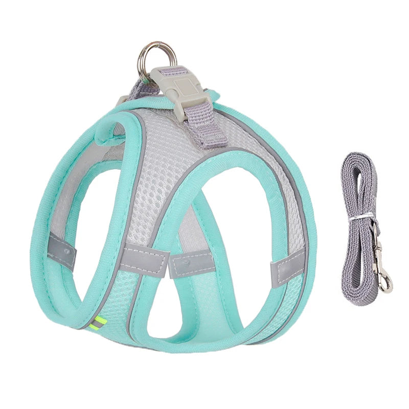 Adjustable Cat Harness & Leash Set for Small Pets