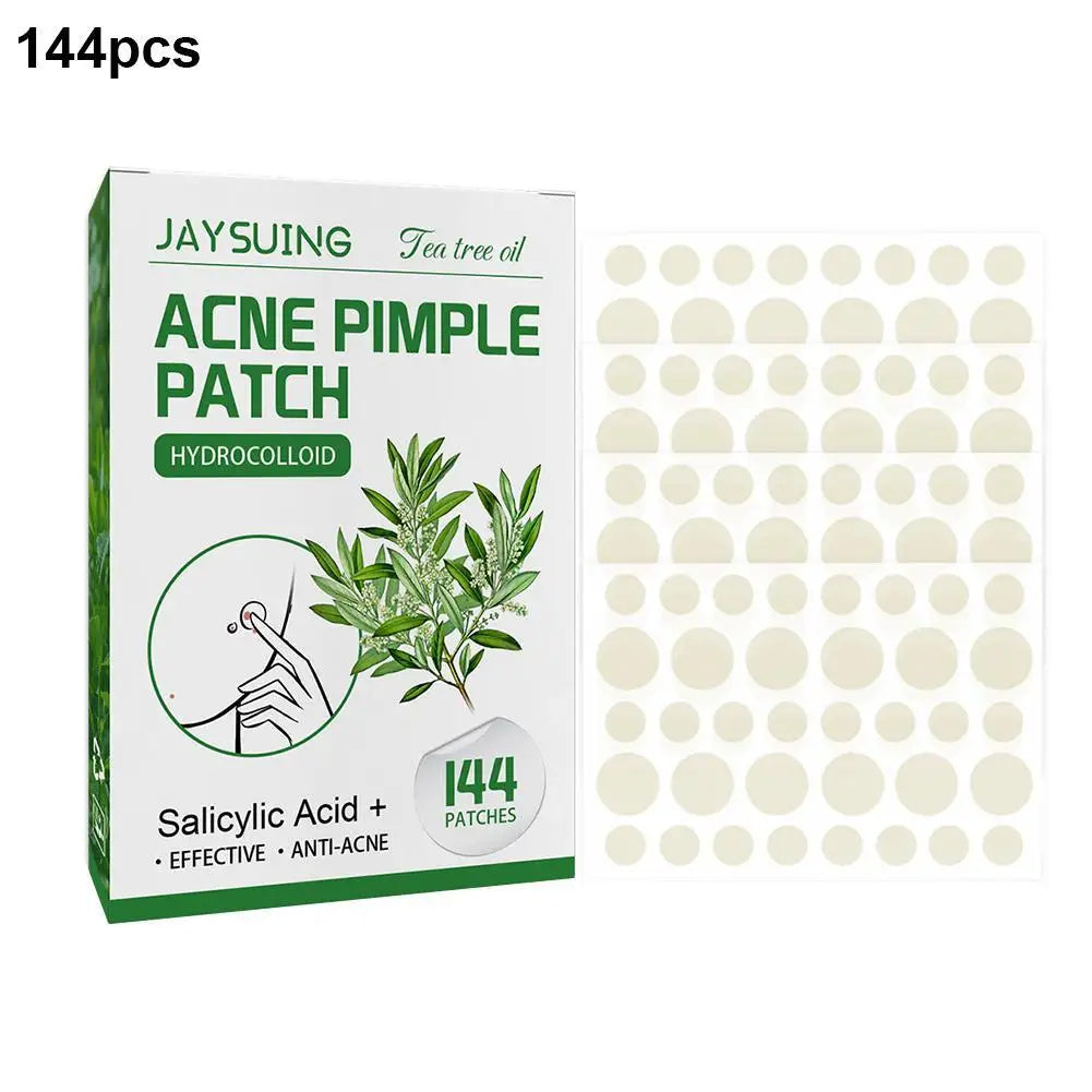 144-Piece Acne Pimple Patches – Salicylic Acid & Tea Tree Oil