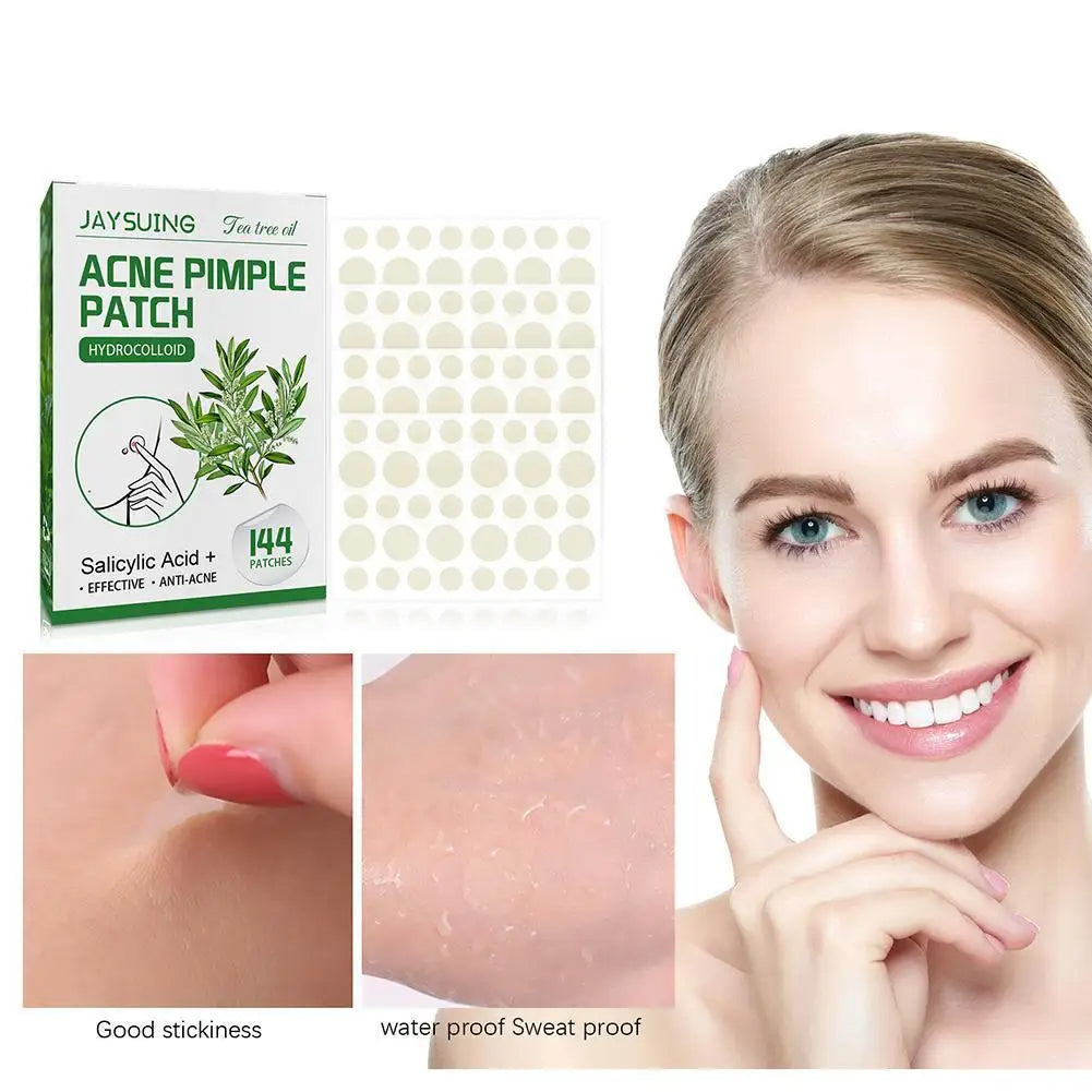 144-Piece Acne Pimple Patches – Salicylic Acid & Tea Tree Oil