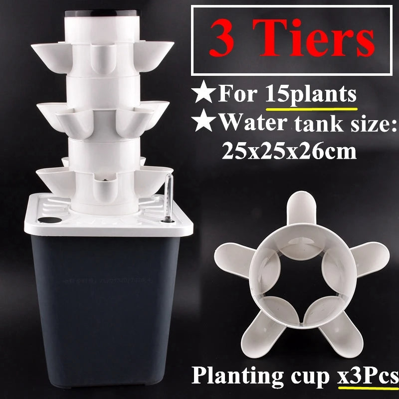 5-Hole Vertical Hydroponic Planter