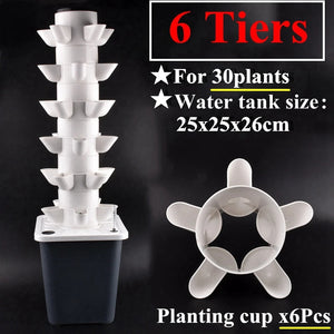 5-Hole Vertical Hydroponic Planter