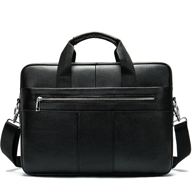 WESTAL Men's Leather Briefcase for Laptop & Documents