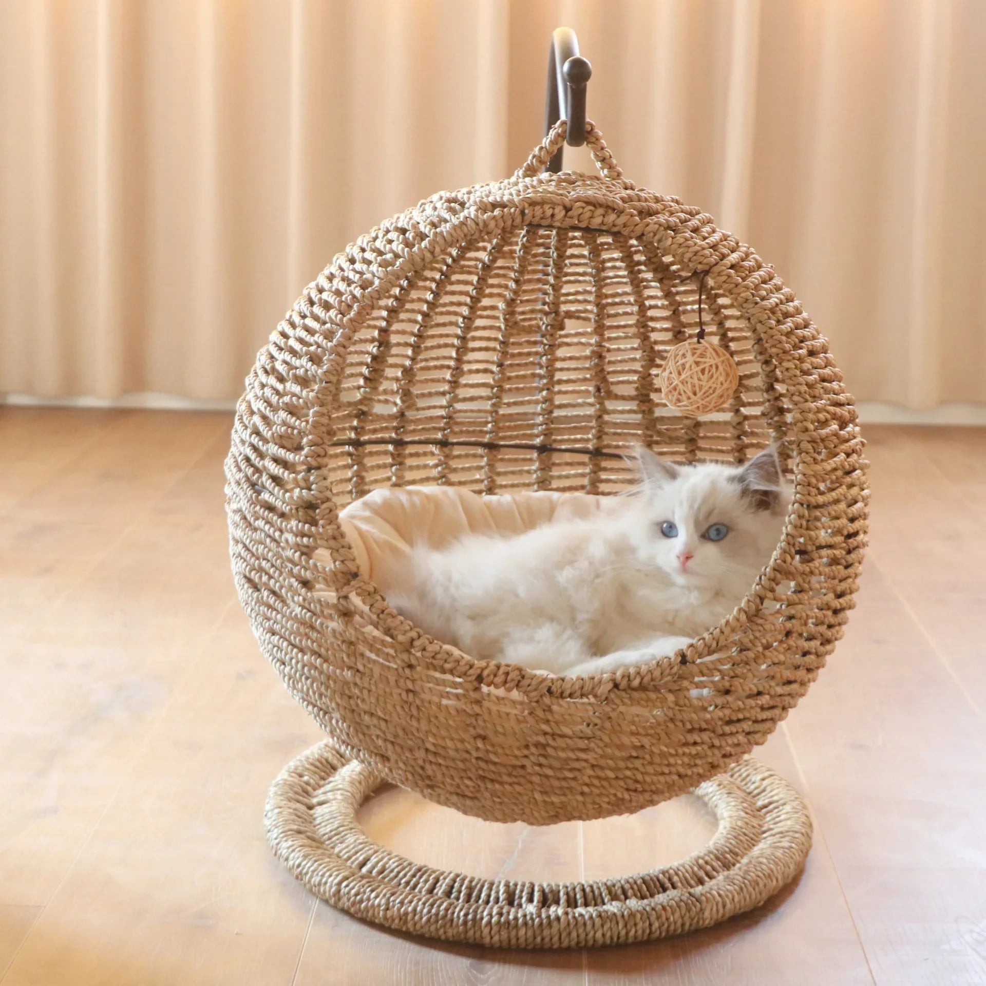 Stylish Semi-Enclosed Cat Hammock