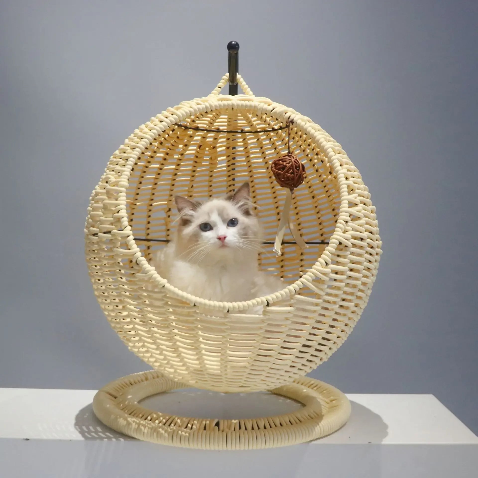 Stylish Semi-Enclosed Cat Hammock