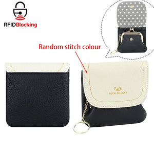 Royal Bagger RFID Color Block Mini Coin Purse