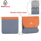 Royal Bagger RFID Color Block Mini Coin Purse