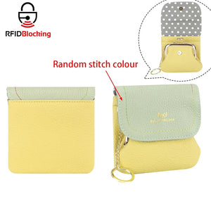 Royal Bagger RFID Color Block Mini Coin Purse