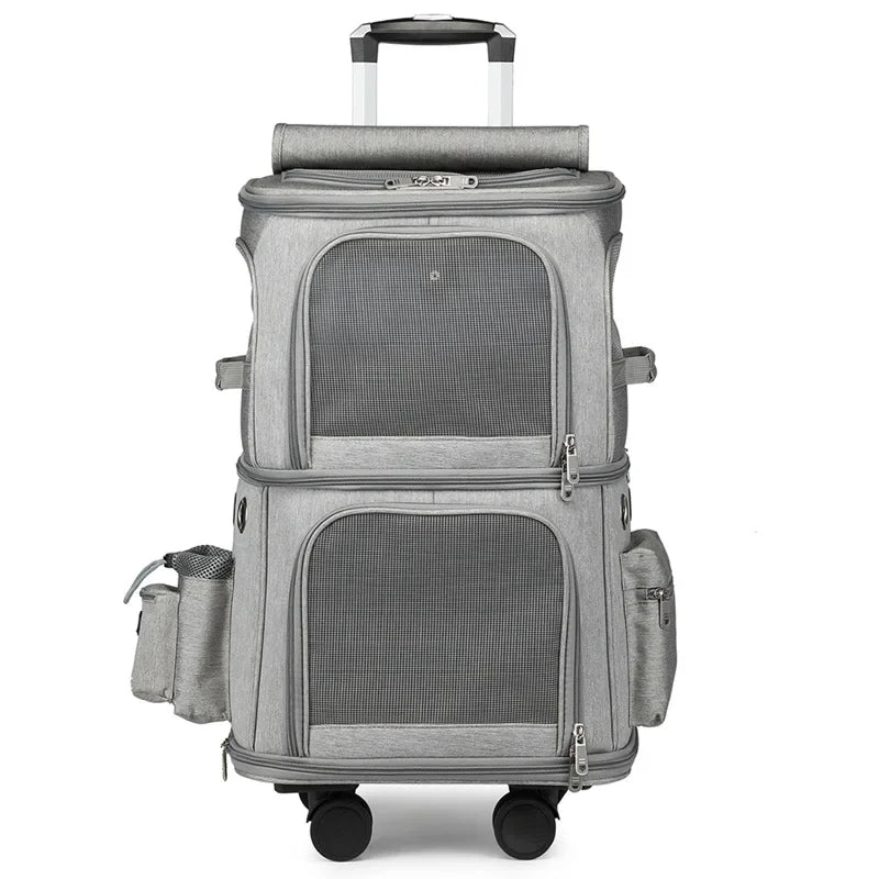 Luxury Foldable Pet Trolley Case