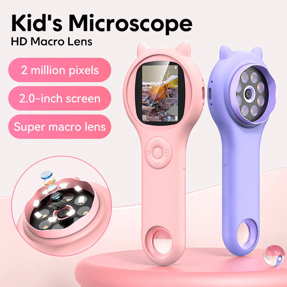 500X/1000X Kids Handheld Digital Microscope