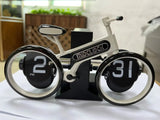 Bicycle Shape Flip Clock - Creative Decor