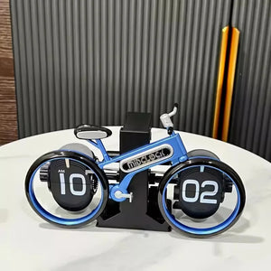 Bicycle Shape Flip Clock - Creative Decor