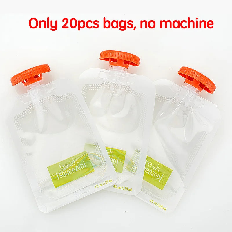 PANGDUBE Baby Food Squeeze Station with Pouches