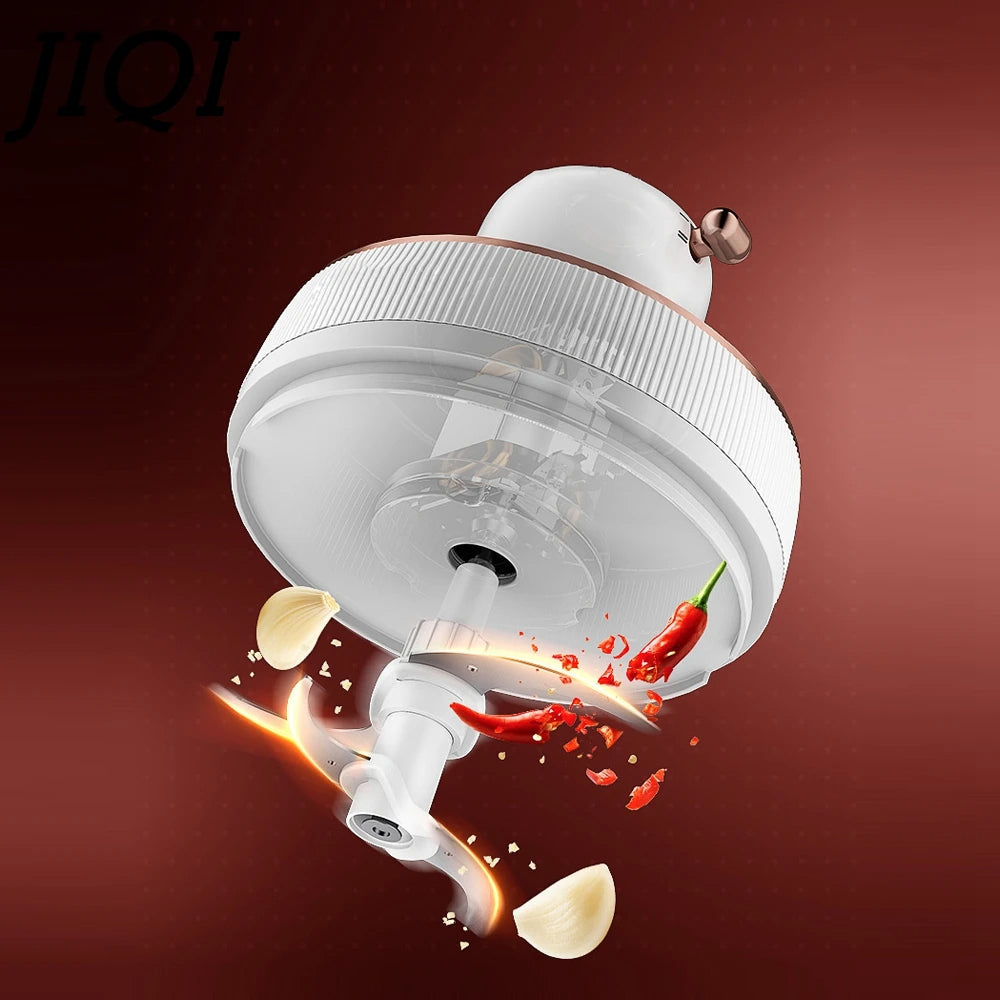 JIQI 2-Gear Electric Meat Mincer & Spice Grinder