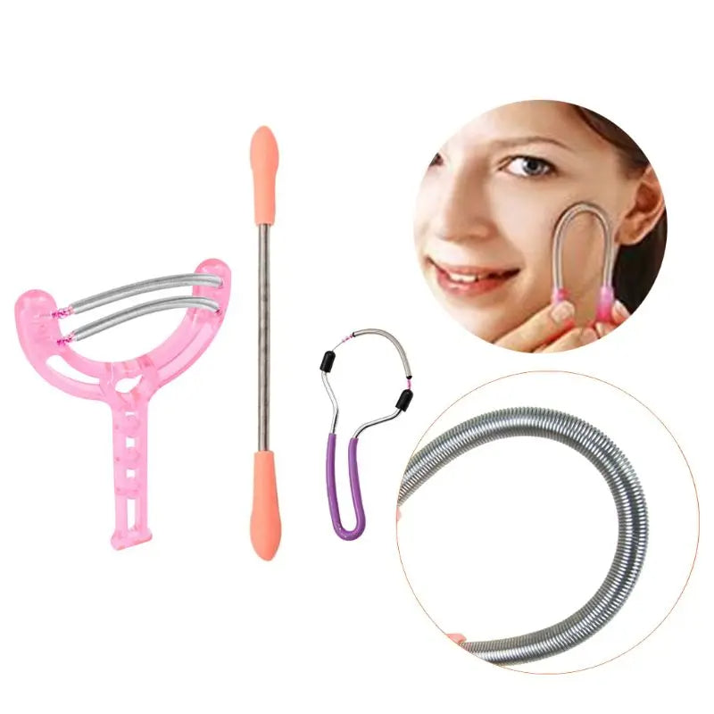 3-Piece Handheld Facial Hair Removal Epilator Set