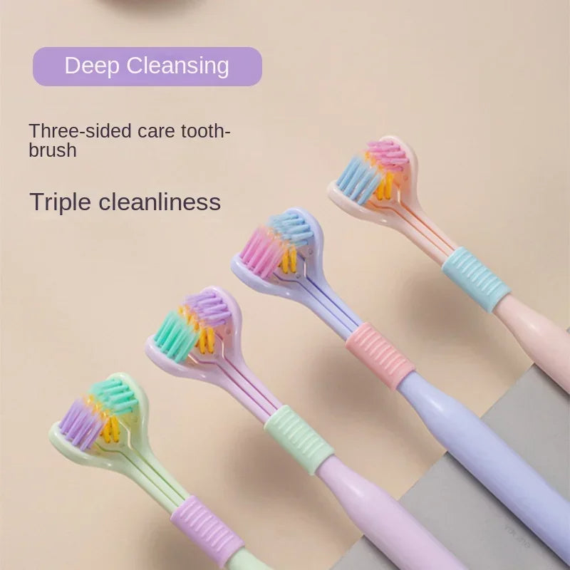 Triple-Sided Ultra-Soft Bristle Toothbrush