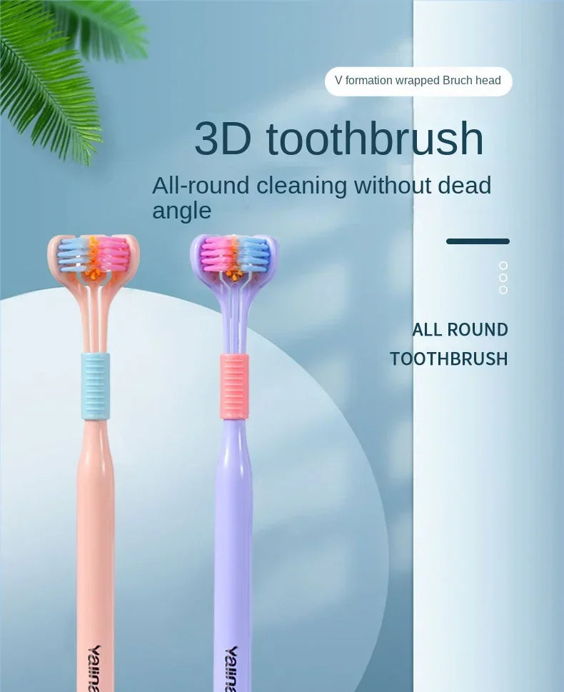 Triple-Sided Ultra-Soft Bristle Toothbrush