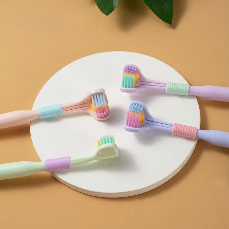 Triple-Sided Ultra-Soft Bristle Toothbrush